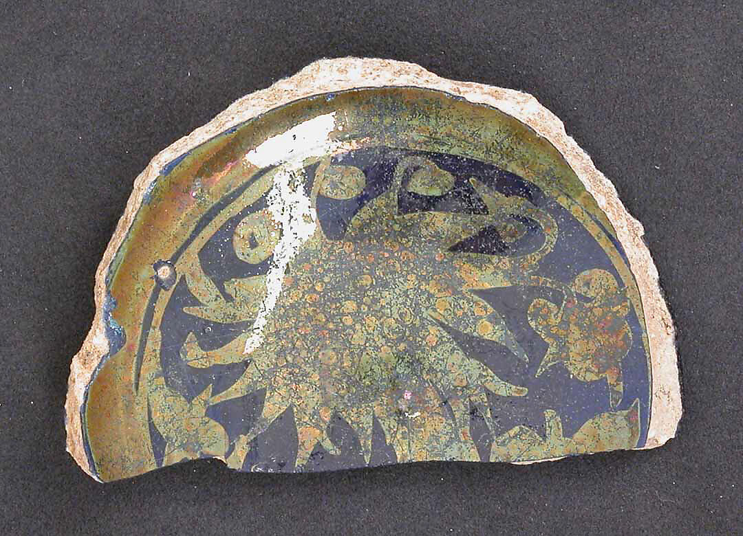 Fragment, Stonepaste; underglaze painted 