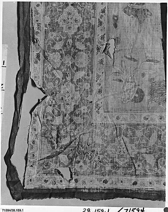 Kalamkari Rumal (Cover), Cotton; plain weave, mordant painted and dyed, resist dyed