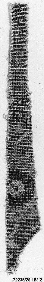 Carpet Fragment, Wool; asymmetrically knotted pile