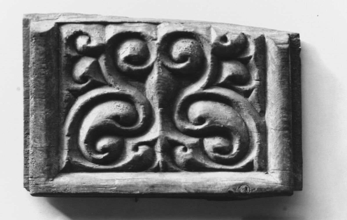 Panel, Wood; carved