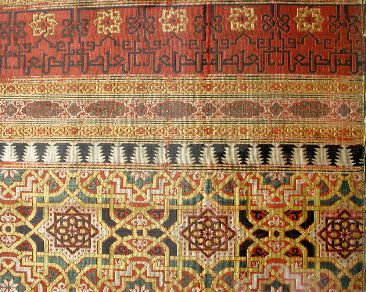 Textile Fragment, Silk; lampas