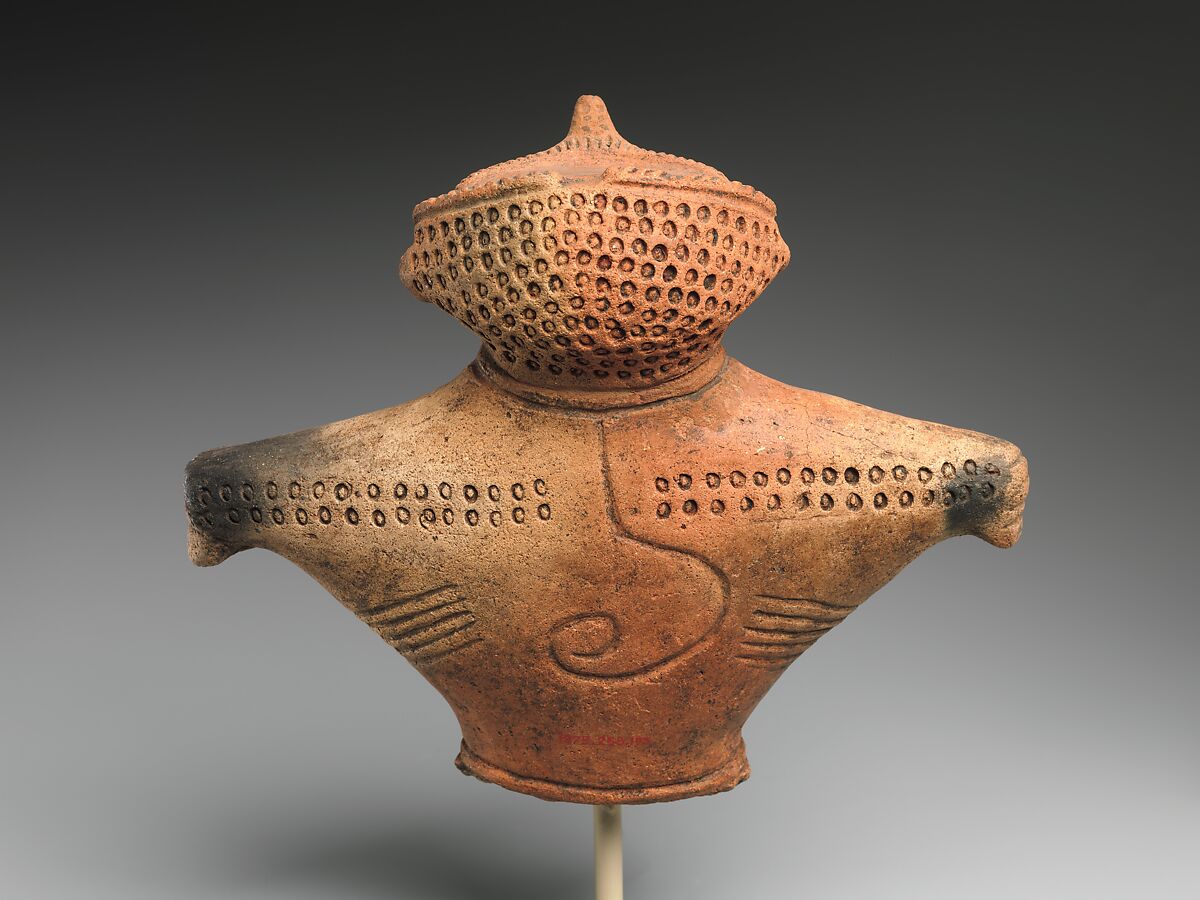 Dogū (Clay Figurine), Earthenware with cord-marked and incised decoration, Japan
