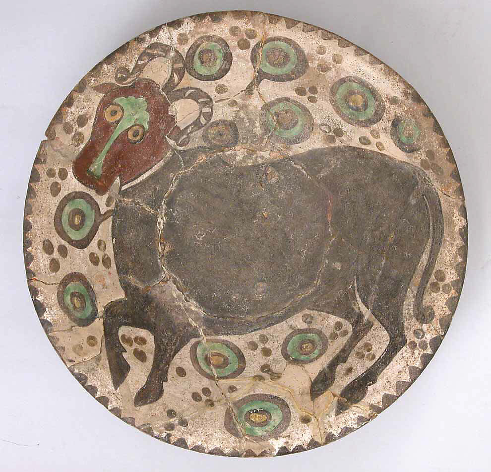 Bowl, Earthenware; painted on an opaque white (tin) glaze 