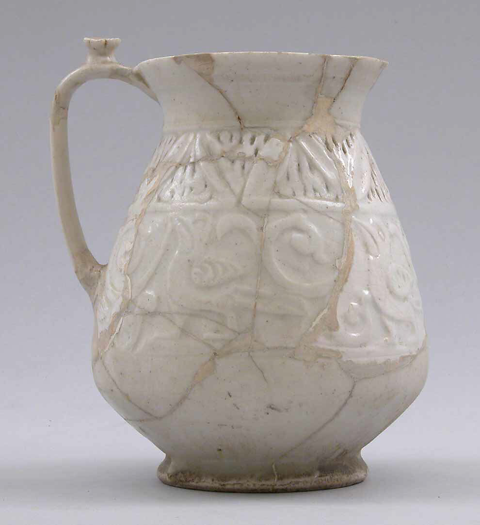 Ewer, Earthenware; glazed 