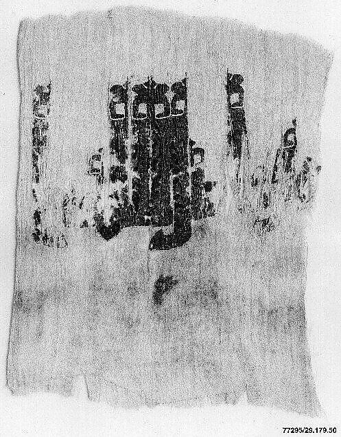 Tiraz Fragment, Linen, silk; plain weave, tapestry weave