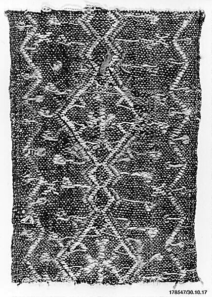 Textile Fragment, Wool; brocaded 