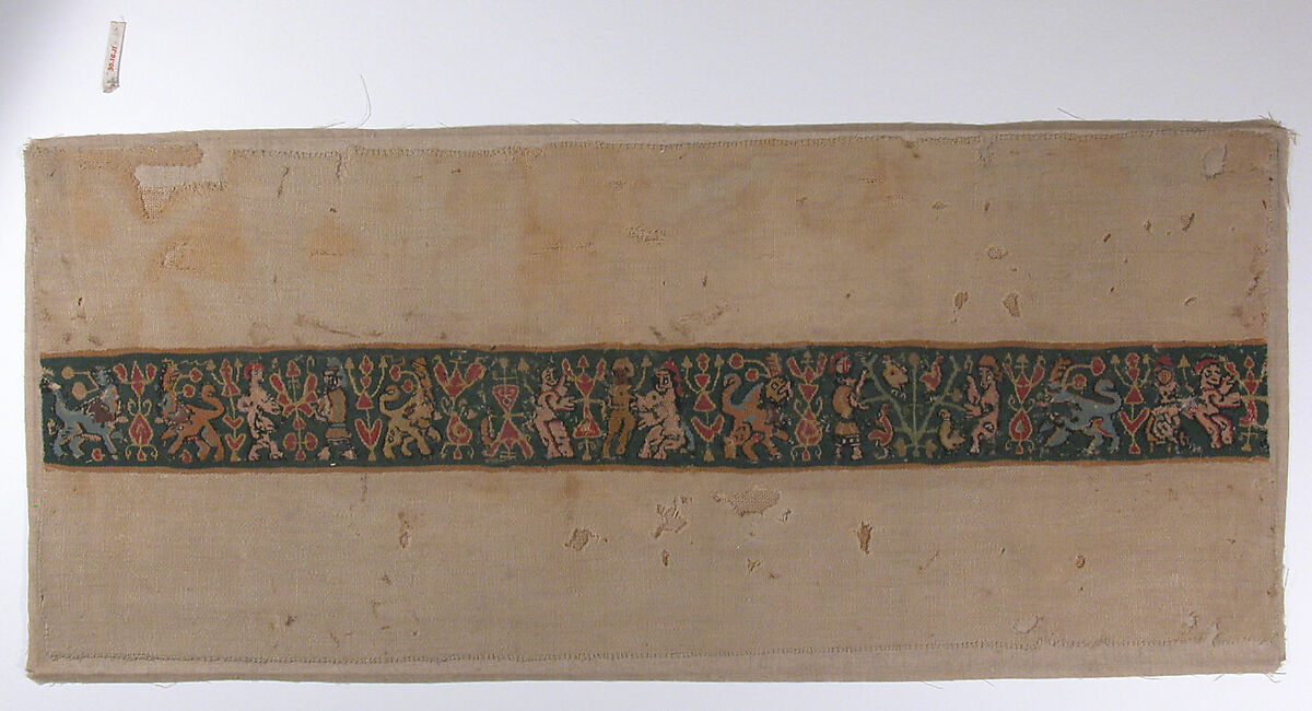 Textile Fragment, Wool; tapestry-woven