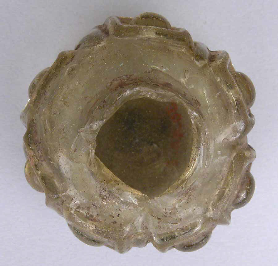 Fragment of Bottle, Glass; impressed