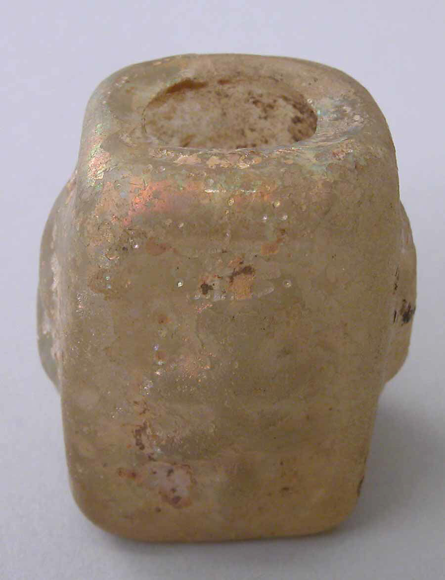 Bottle, Glass; mold blown 