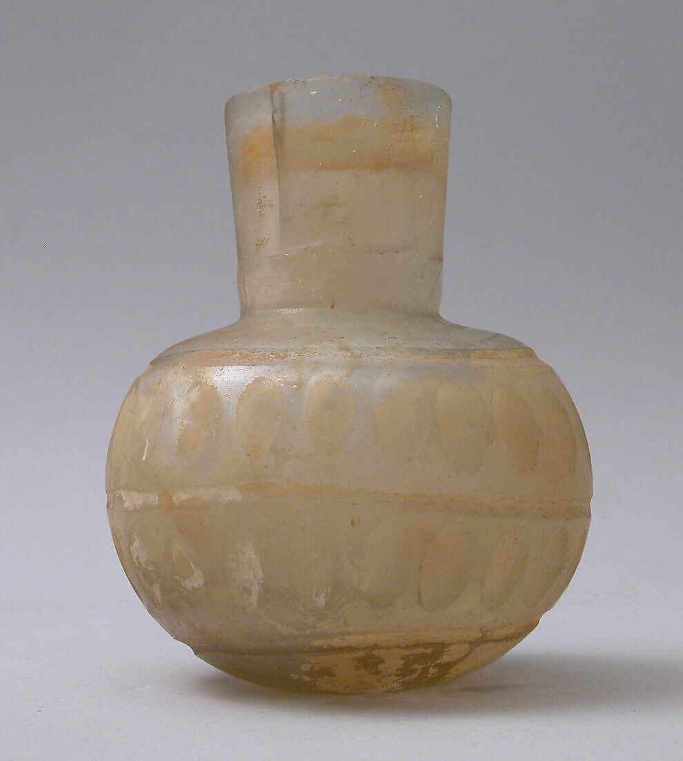 Bottle, Glass; cut 