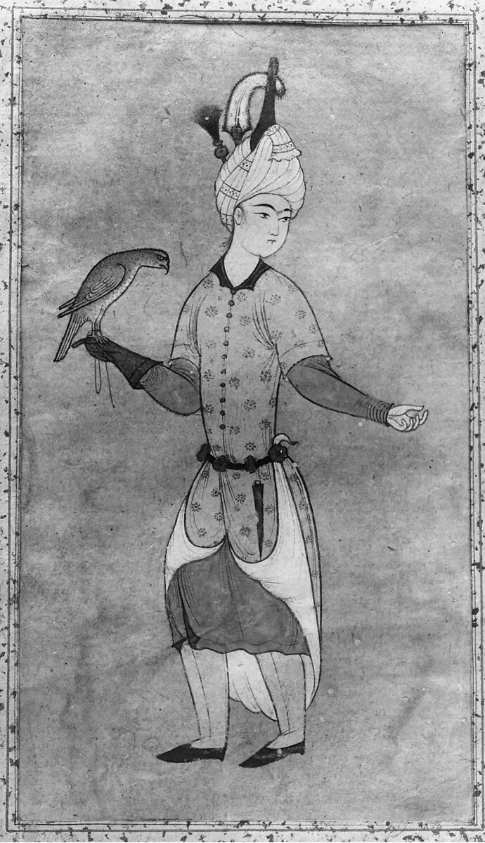 Portrait of a Noble, Opaque watercolor, ink, and gold on paper