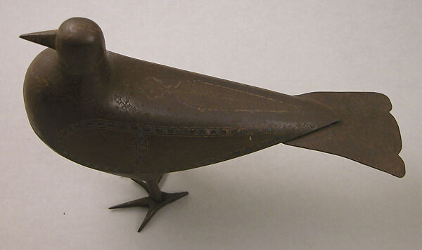 Figure, Iron; damascened, lacquered