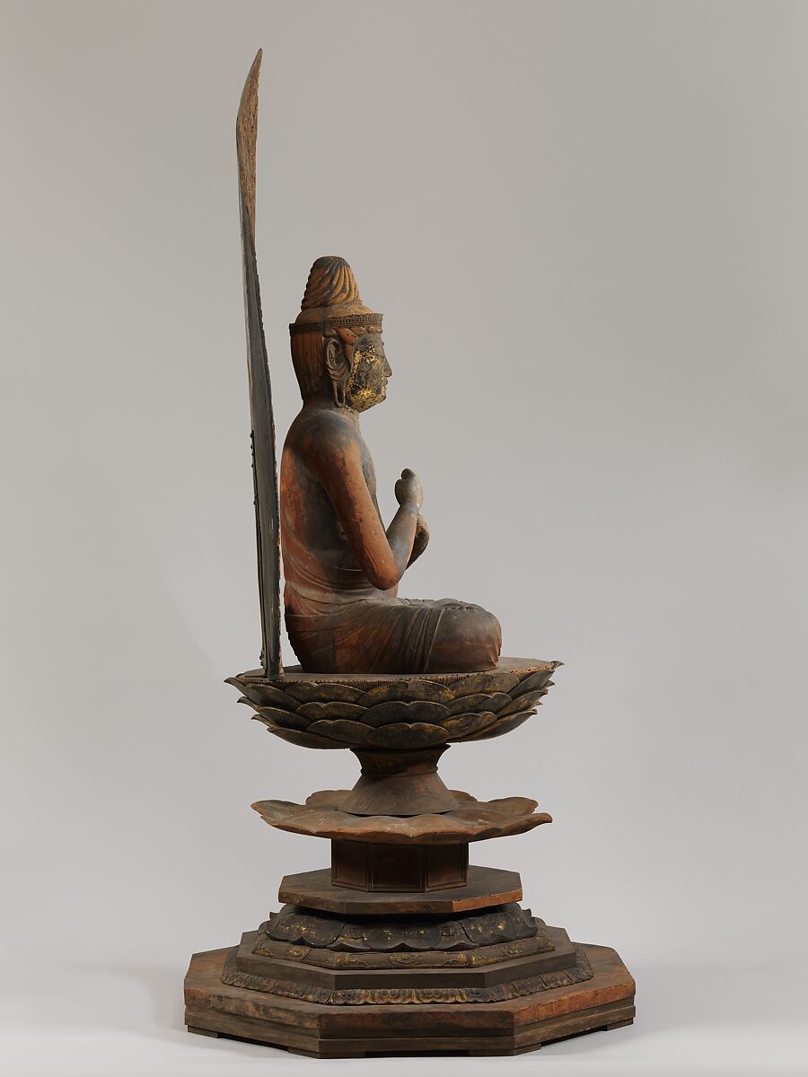 Dainichi, the Cosmic Buddha (Mahavairocana), Wood with lacquer and gold leaf, Japan