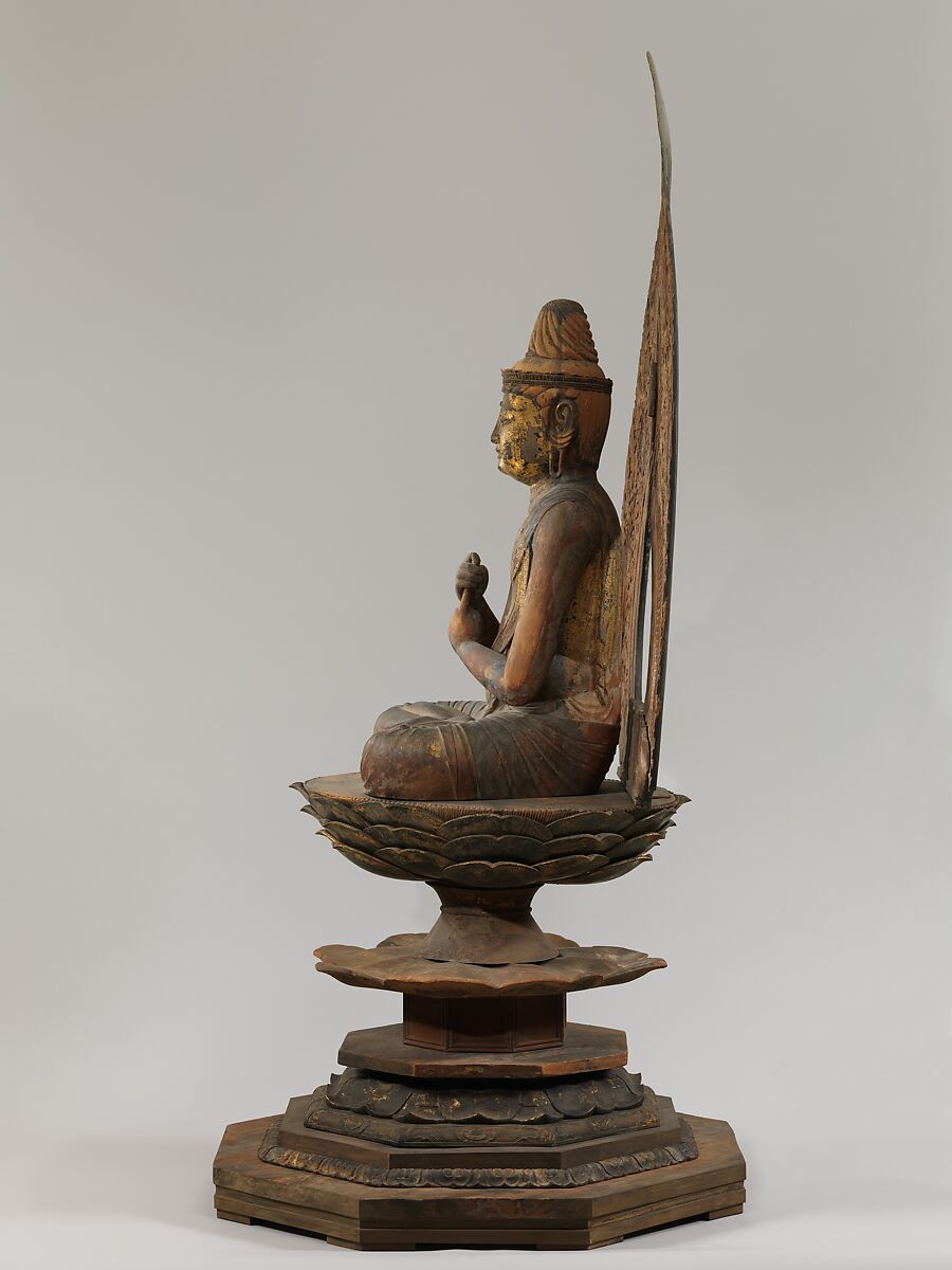 Dainichi, the Cosmic Buddha (Mahavairocana), Wood with lacquer and gold leaf, Japan