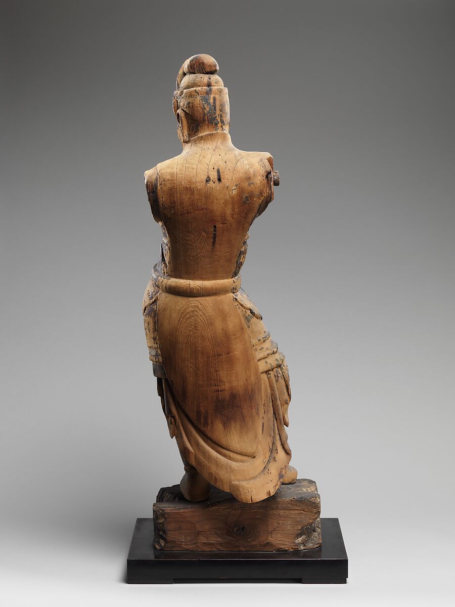 One of the Four Heavenly Kings, Wood with traces of color, Japan
