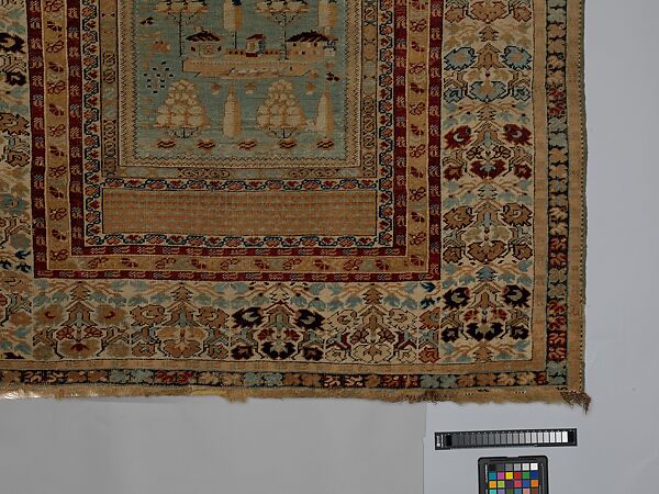 Carpet, Wool (warp, weft and pile); symmetrically knotted pile