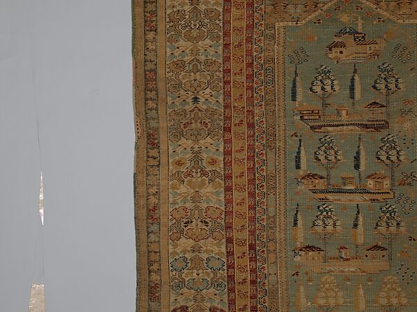 Carpet, Wool (warp, weft and pile); symmetrically knotted pile