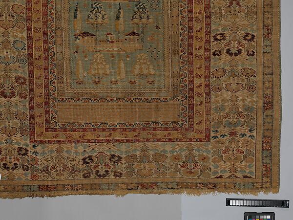 Carpet, Wool (warp, weft and pile); symmetrically knotted pile