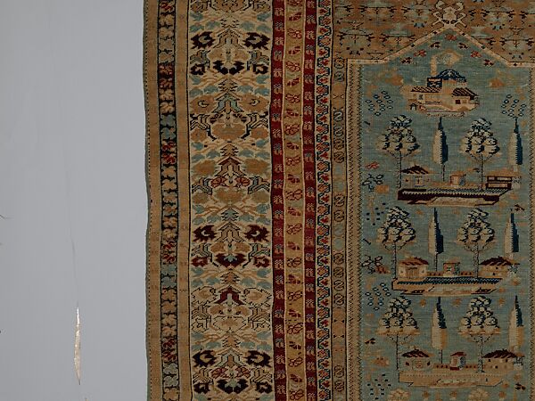 Carpet, Wool (warp, weft and pile); symmetrically knotted pile