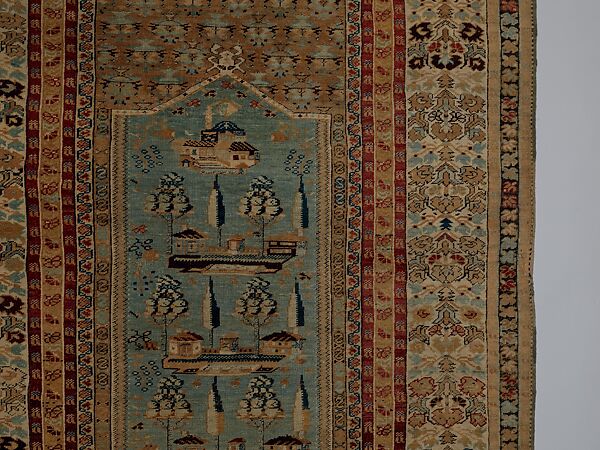 Carpet, Wool (warp, weft and pile); symmetrically knotted pile