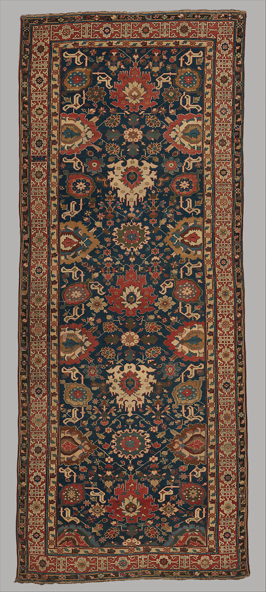 Carpet, Wool (warp, weft and pile); symmetrically knotted pile 