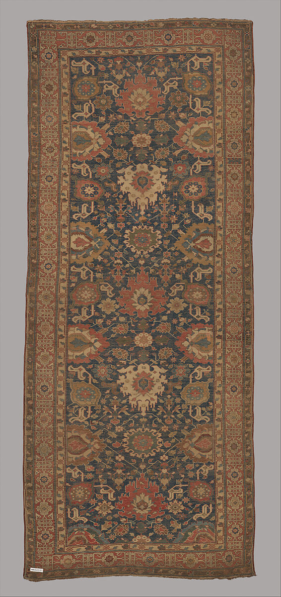 Carpet, Wool (warp, weft and pile); symmetrically knotted pile