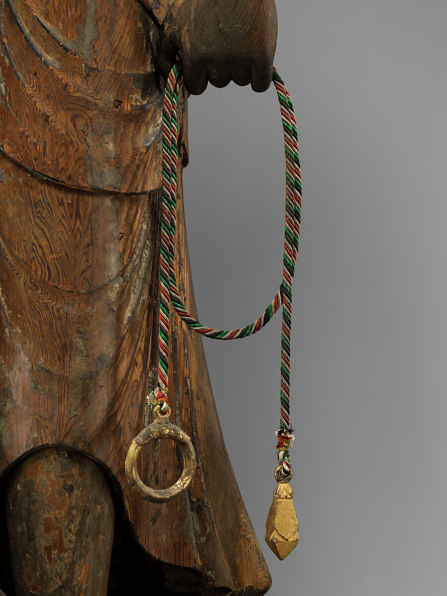 Fudō Myōō (Achala Vidyaraja), Wood with lacquer, gold leaf, and color; joined-woodblock construction (yosegi-zukuri), Japan