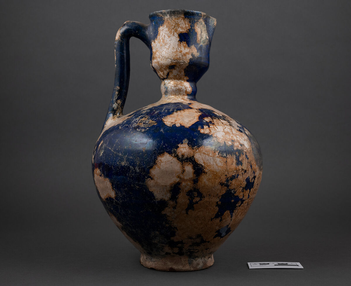 Ewer, Earthenware; luster-painted