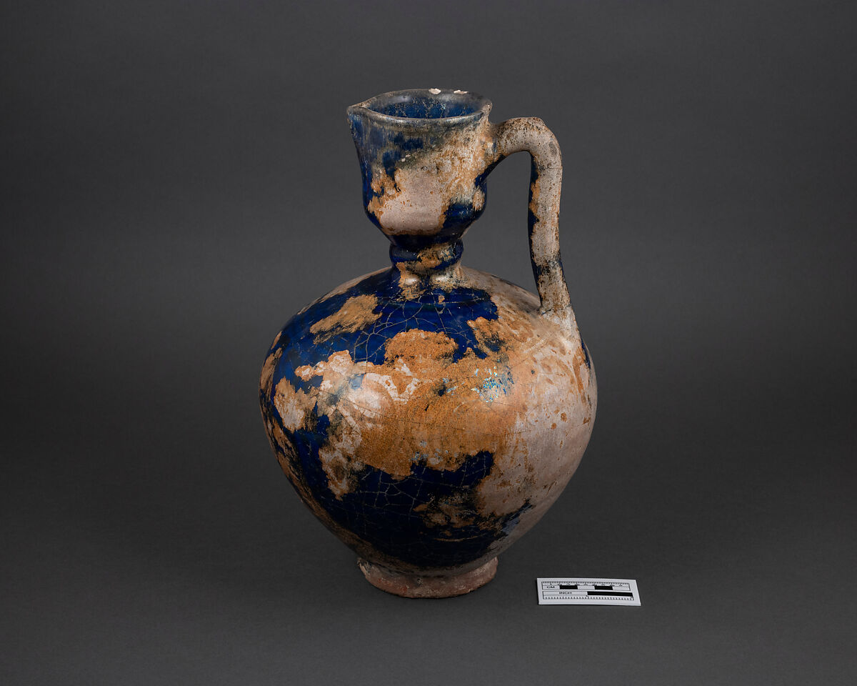 Ewer, Earthenware; luster-painted