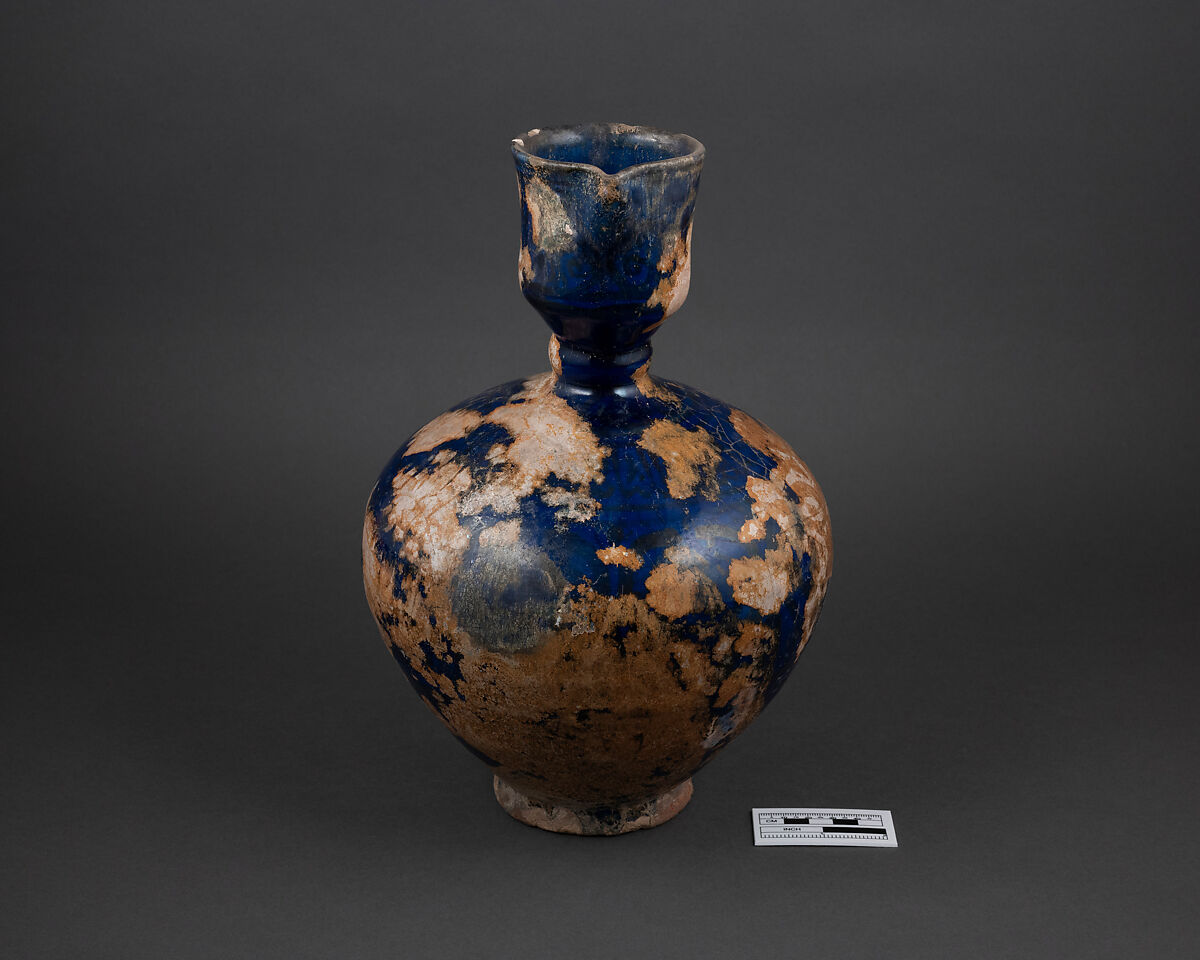 Ewer, Earthenware; luster-painted