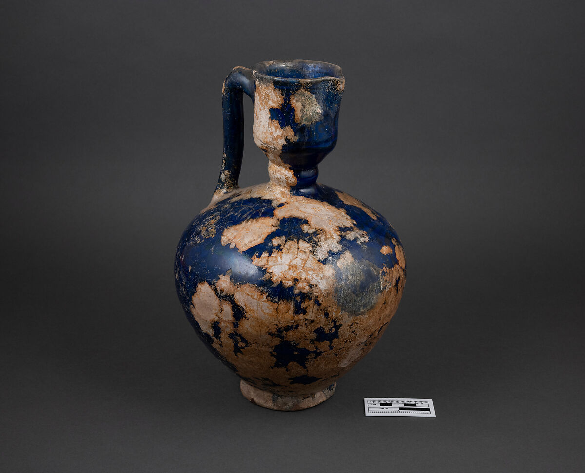Ewer, Earthenware; luster-painted
