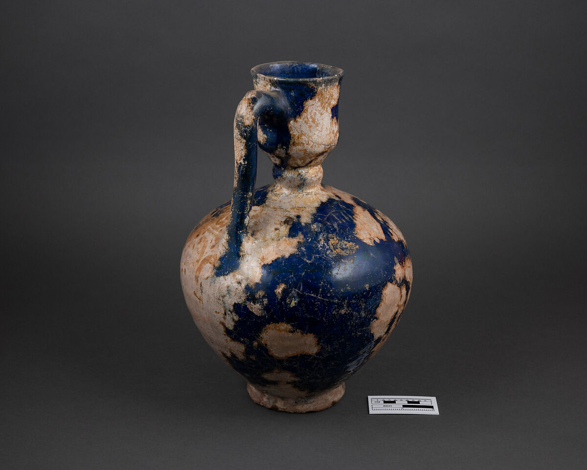 Ewer, Earthenware; luster-painted