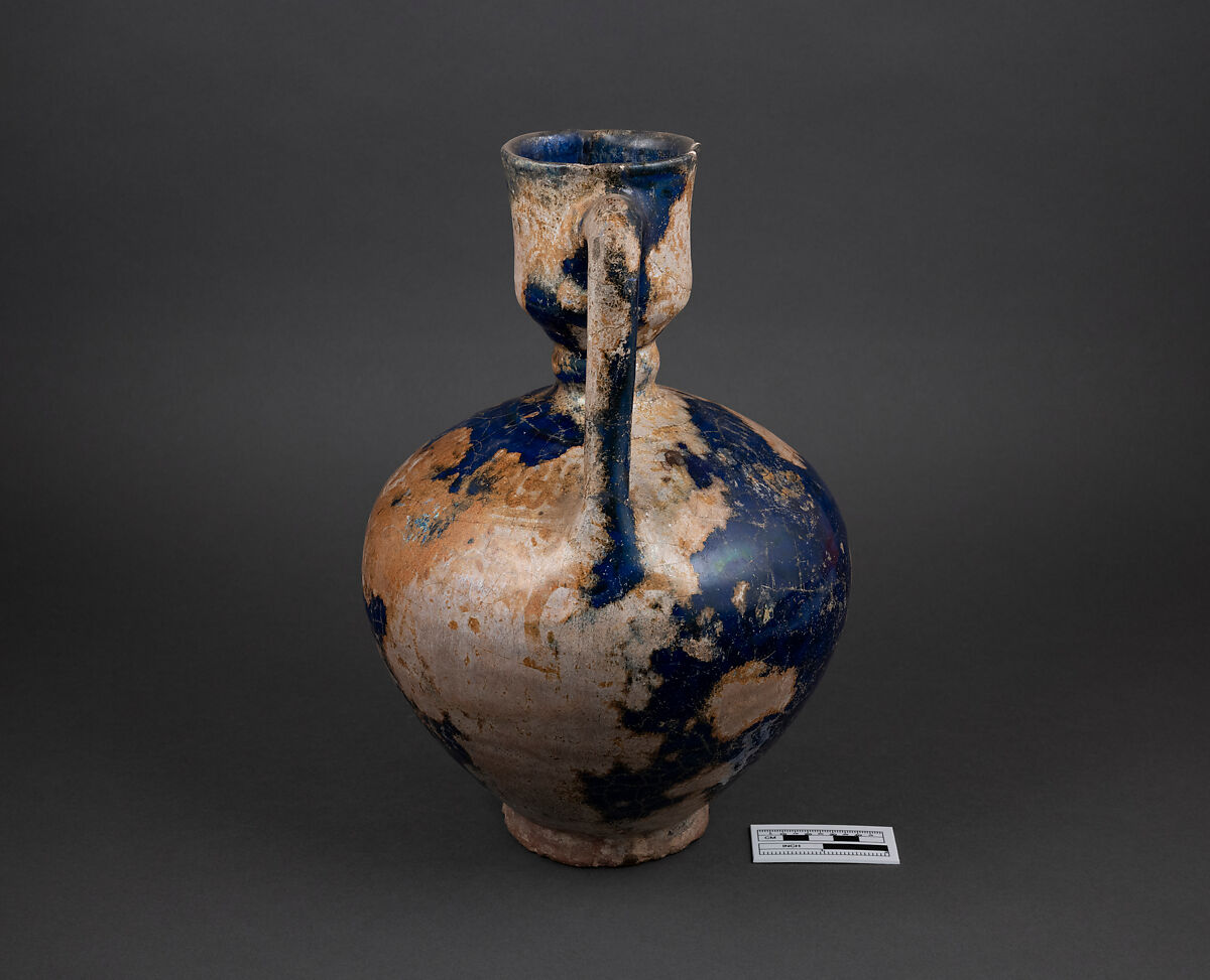 Ewer, Earthenware; luster-painted