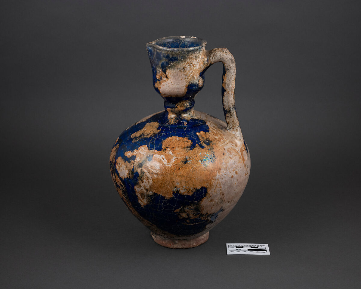 Ewer, Earthenware; luster-painted