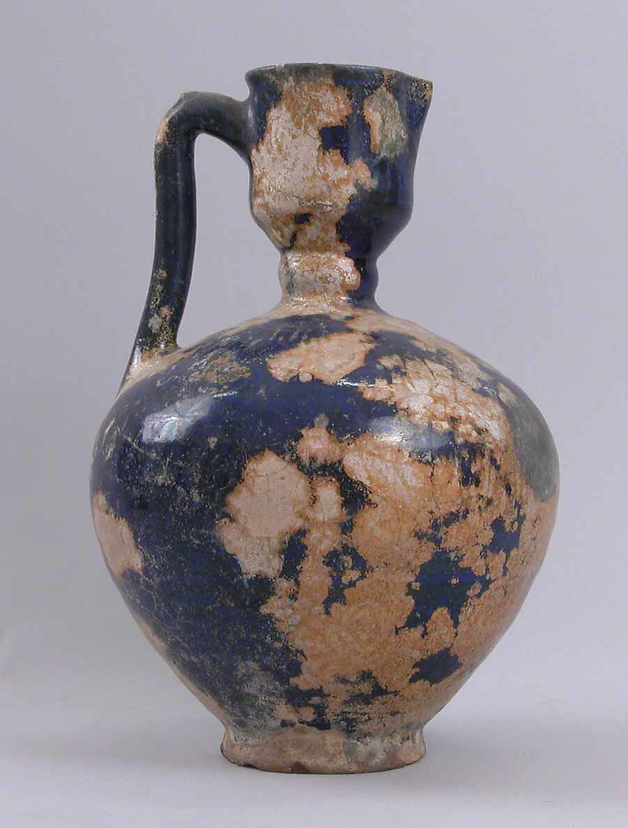 Ewer, Earthenware; luster-painted 