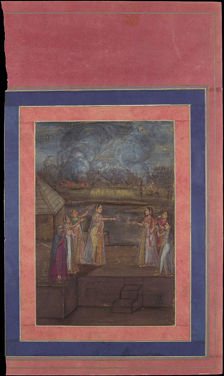 Lacquer Covers of the Davis Album, Papier-maché; painted in opaque watercolor and gold, and lacquered    