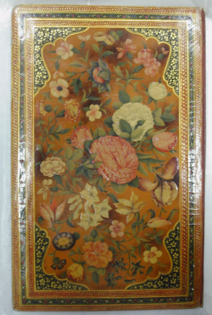 Lacquer Covers of the Davis Album, Papier-maché; painted in opaque watercolor and gold, and lacquered    