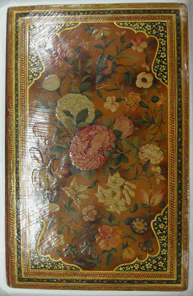 Lacquer Covers of the Davis Album, Papier-maché; painted in opaque watercolor and gold, and lacquered    