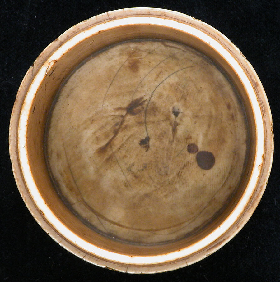 Cylindrical Box (Pyxis), Ivory; carved