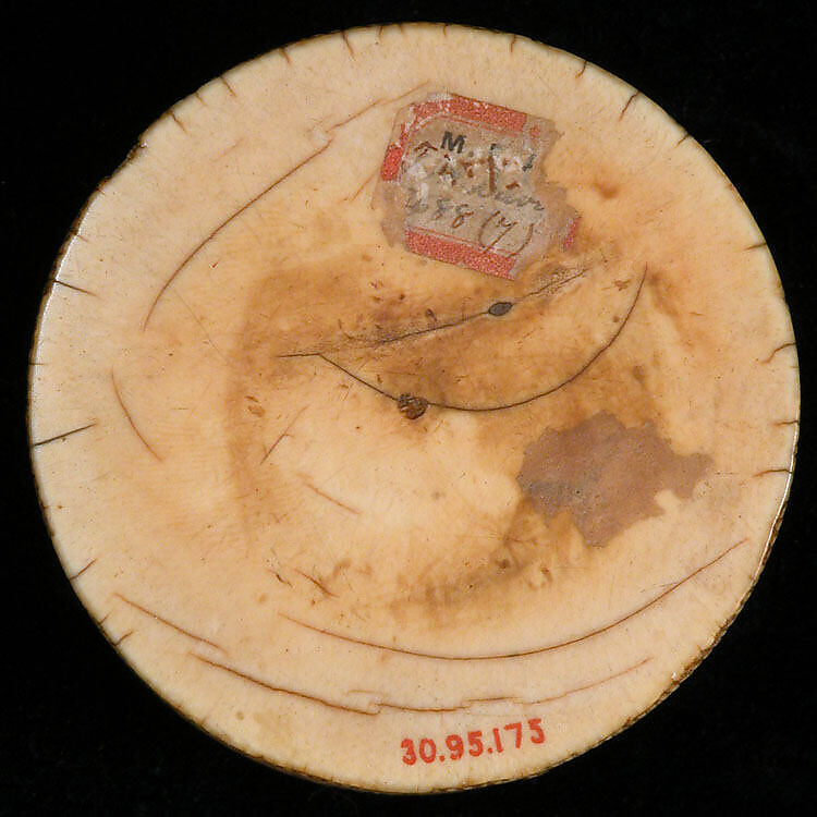 Cylindrical Box (Pyxis), Ivory; carved