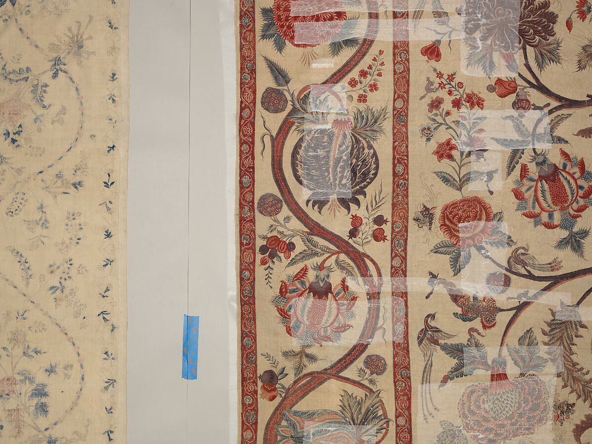Hanging (Palampore), Cotton; pounced and painted
