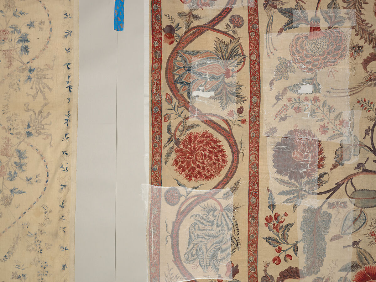 Hanging (Palampore), Cotton; pounced and painted