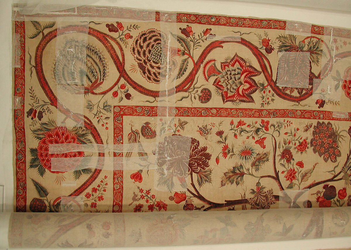 Hanging (Palampore), Cotton; pounced and painted