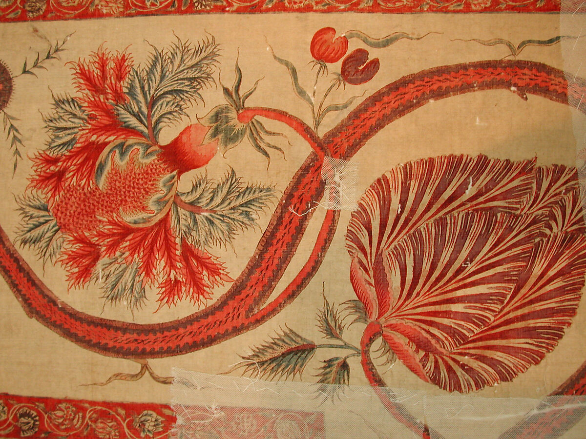 Hanging (Palampore), Cotton; pounced and painted
