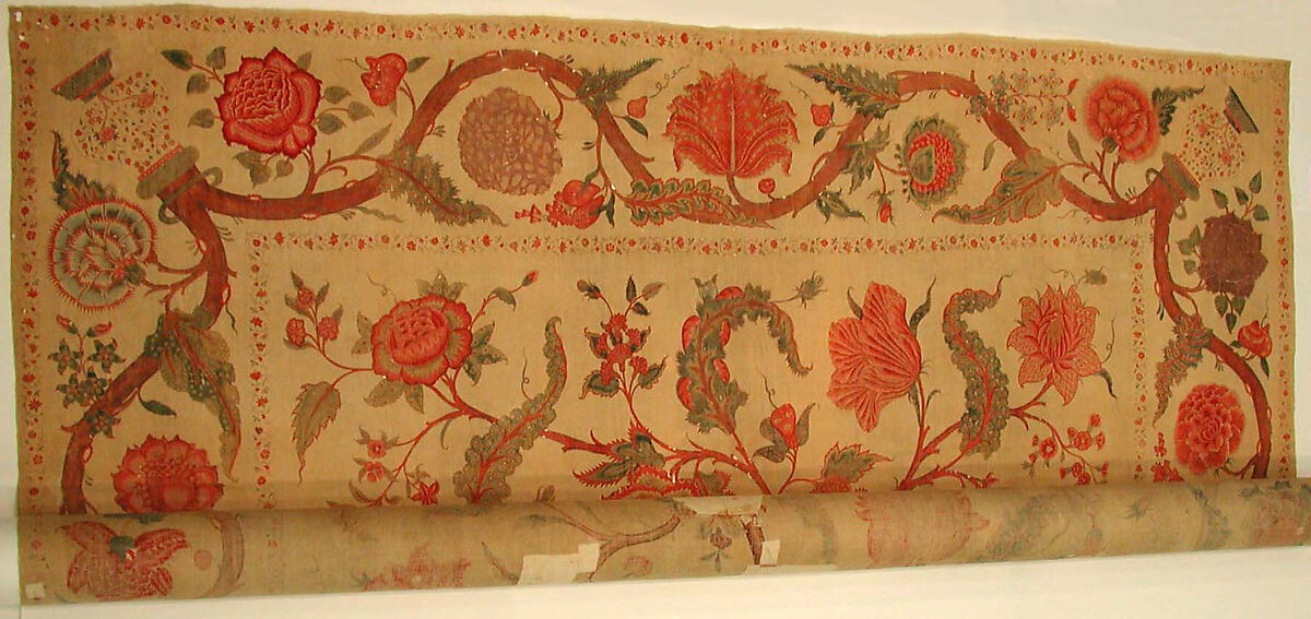 Hanging (Palampore), Cotton; pounced and painted