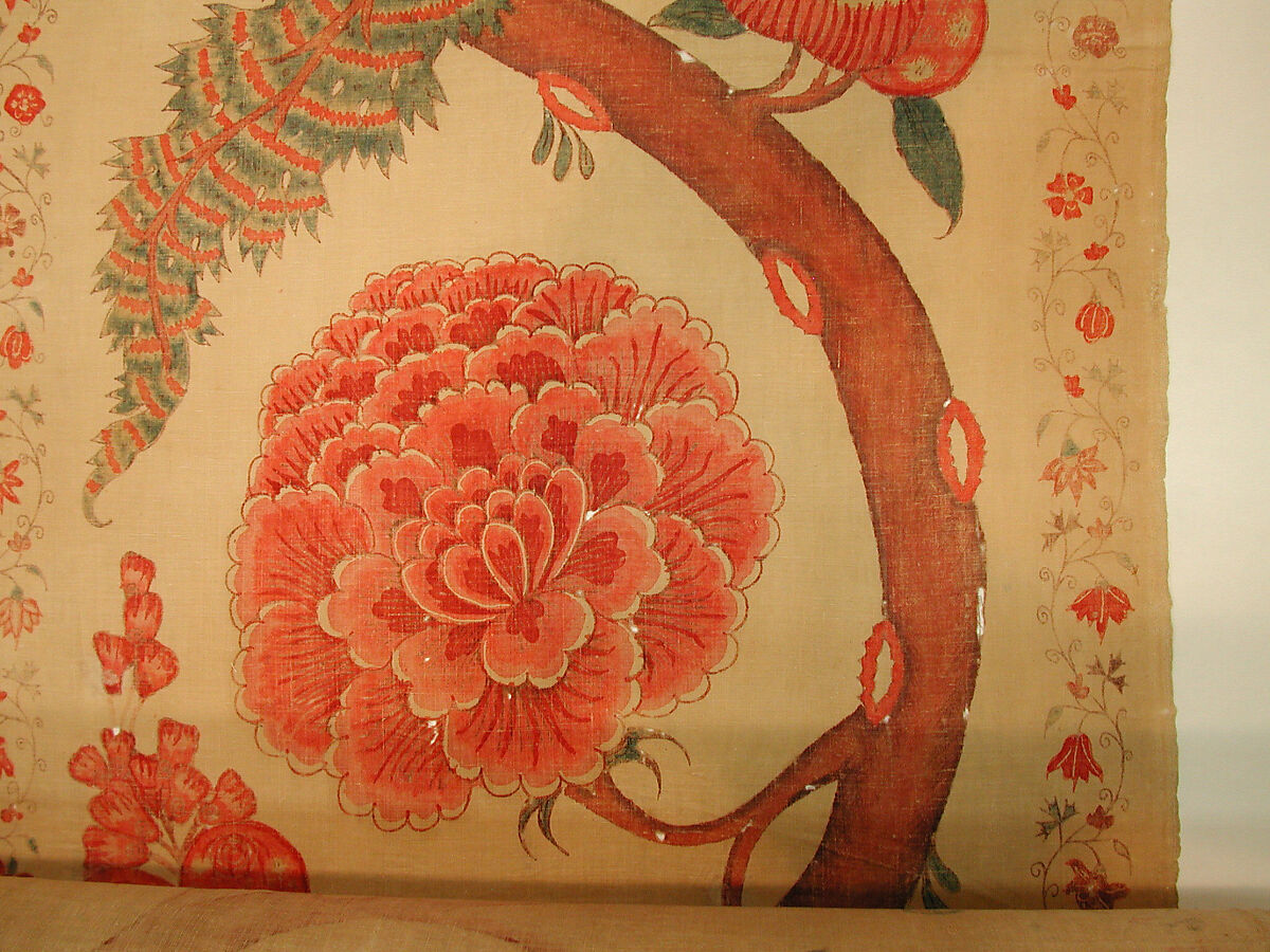 Hanging (Palampore), Cotton; pounced and painted