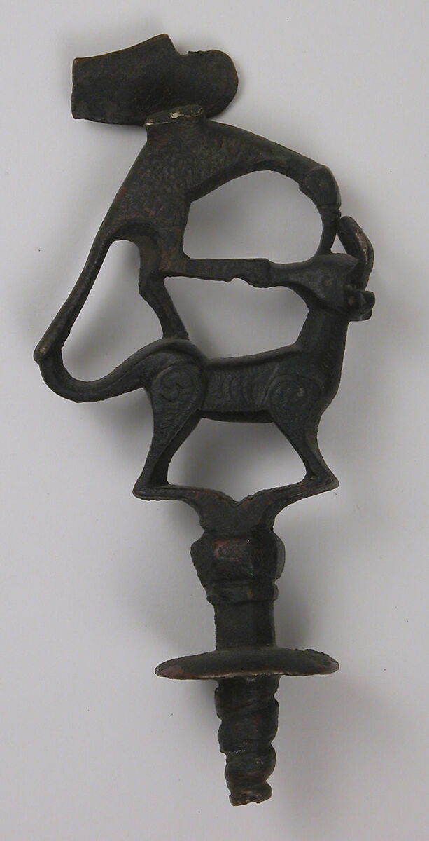 Ornament, Bronze; cast, engraved, and punched