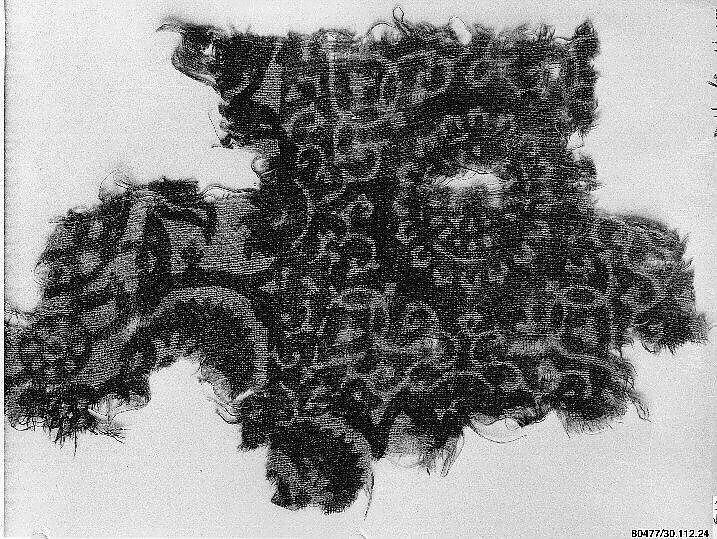 Textile Fragment, Cotton, plain weave; block-printed and/or painted, mordant dyed 