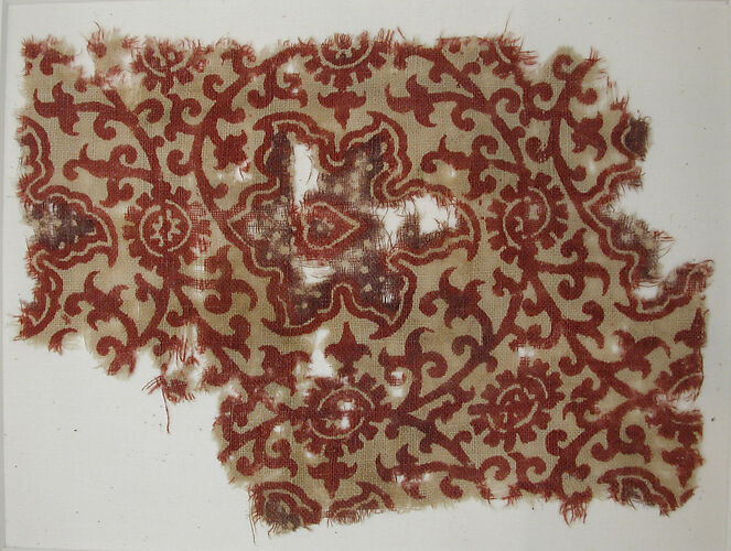 Textile with Foliated Scrolls