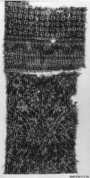 Textile with Lotus and Arabesque Design, Cotton, plain weave; block-printed, mordant dyed